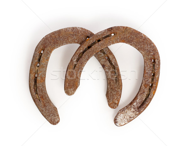 Old rusty horseshoes Stock photo © michaklootwijk