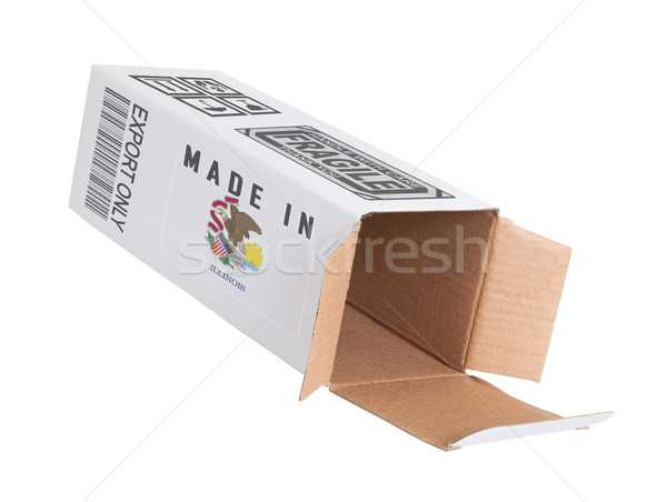 [[stock_photo]]: Exporter · produit · Illinois · papier · boîte