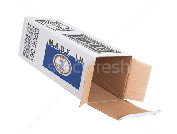 Export produs Virginia hârtie cutie Imagine de stoc © michaklootwijk