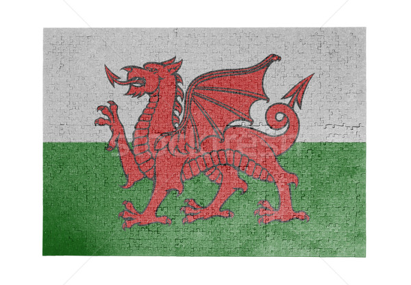 большой 1000 частей Уэльс флаг Сток-фото © michaklootwijk
