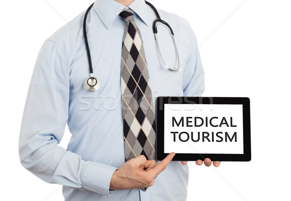 Stok fotoğraf: Doktor · tablet · tıbbi · turizm · yalıtılmış