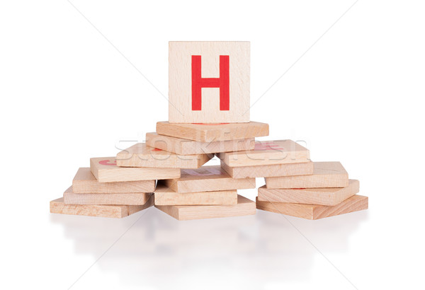 Alphabet - letter H Stock photo © michaklootwijk