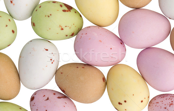 Assorted colorful chocolate easter eggs isolated Stock photo © michaklootwijk