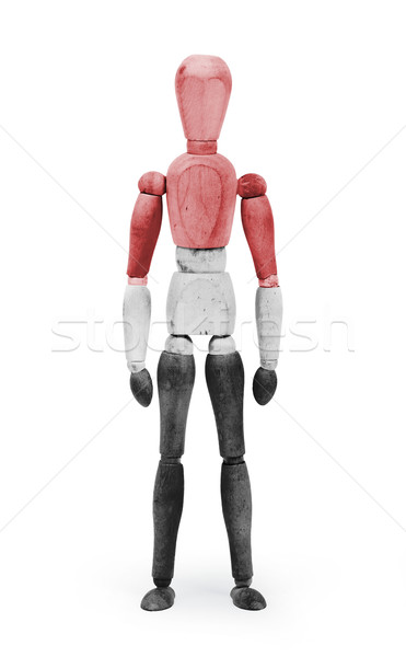 Wood figure mannequin with flag bodypaint - Yemen Stock photo © michaklootwijk