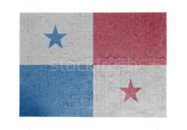 Foto stock: Grande · rompecabezas · 1000 · piezas · Panamá · bandera