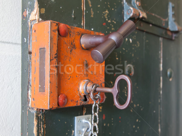 Old lock in a prison Stock photo © michaklootwijk