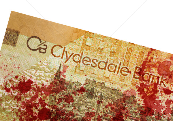 Scottish Banknote, 10 pounds, blood Stock photo © michaklootwijk