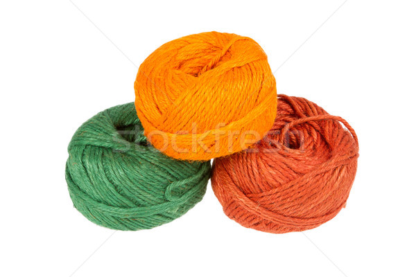 Knitting yarn isolated on a white background Stock photo © michaklootwijk