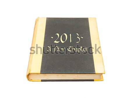 Eski kitap yalıtılmış ahşap masa kâğıt kitap bilim Stok fotoğraf © michaklootwijk