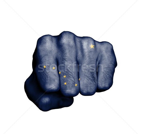United states, fist with the flag of a state Stock photo © michaklootwijk