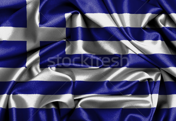 Satin flag, three dimensional render Stock photo © michaklootwijk