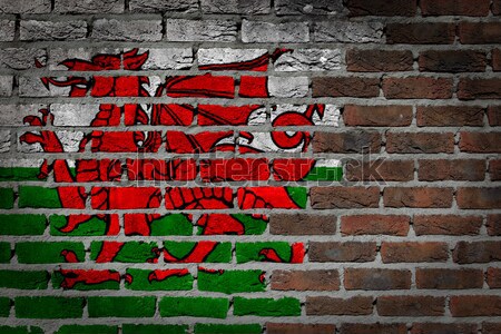 Dark brick wall - LGBT rights - Wales Stock photo © michaklootwijk