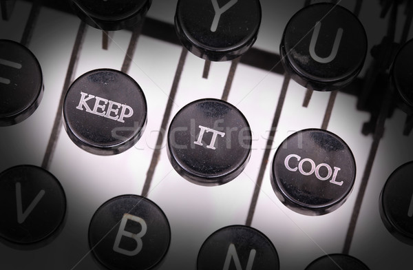 Stock photo: Typewriter with special buttons