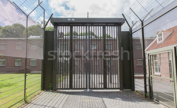 Large gate at an old jail Stock photo © michaklootwijk