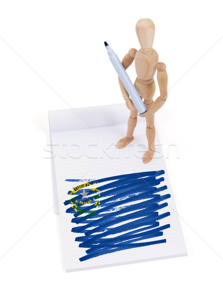 Wooden mannequin made a drawing - Nevada Stock photo © michaklootwijk