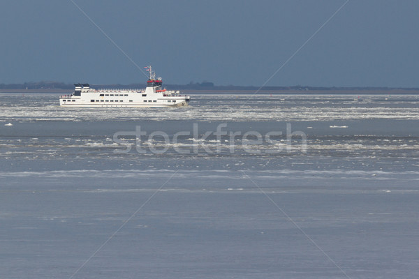 Feribot hollanda su yaz gemi grafik Stok fotoğraf © michaklootwijk