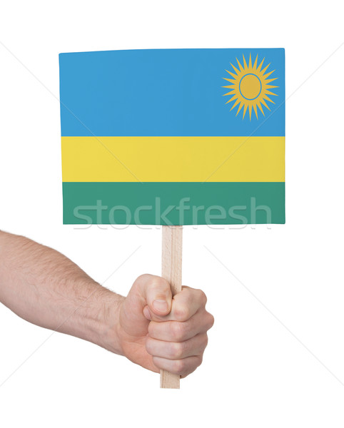 Strony mały karty banderą Rwanda Zdjęcia stock © michaklootwijk