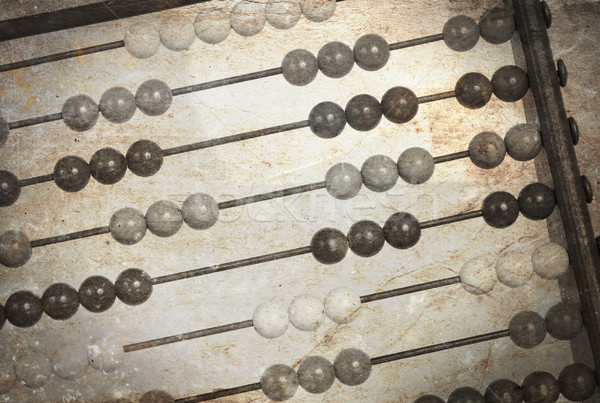 Vintage picture of an old abacus Stock photo © michaklootwijk