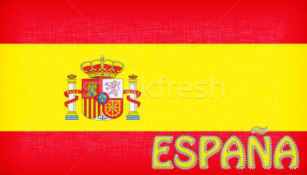 Flag of Spain with letters Stock photo © michaklootwijk