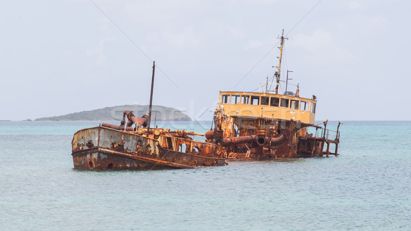 Unidentified sunken vessel Stock photo © michaklootwijk