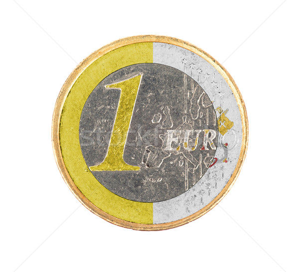 Euro monedă izolat alb pavilion vatican Imagine de stoc © michaklootwijk