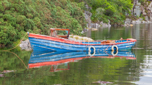 Small rowboat on a lake Stock photo © michaklootwijk