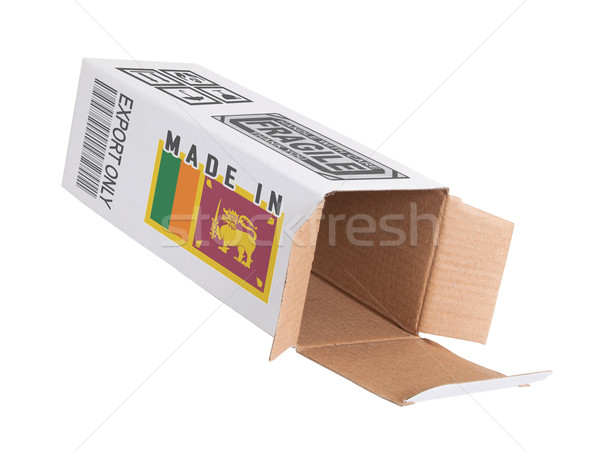 Ihracat ürün Sri Lanka kâğıt kutu Stok fotoğraf © michaklootwijk