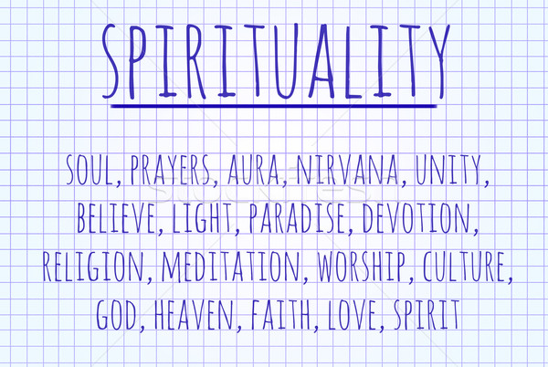 Stock photo: Spirituality word cloud