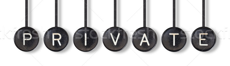 Stock photo: Typewriter buttons, isolated - Private