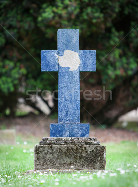 Edad lápida sepulcral cementerio hierba fondo vida Foto stock © michaklootwijk