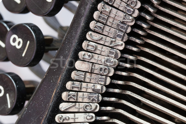 Detail of an old typewriter Stock photo © michaklootwijk