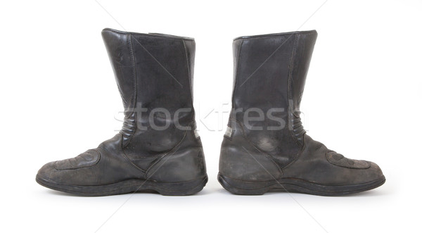 Old motorcycle boots Stock photo © michaklootwijk