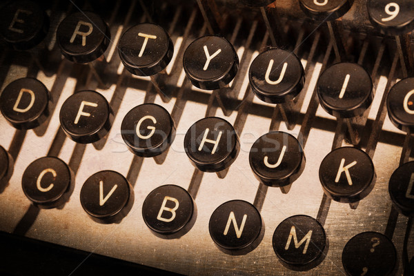 Old typewriter keyboard Stock photo © michaklootwijk