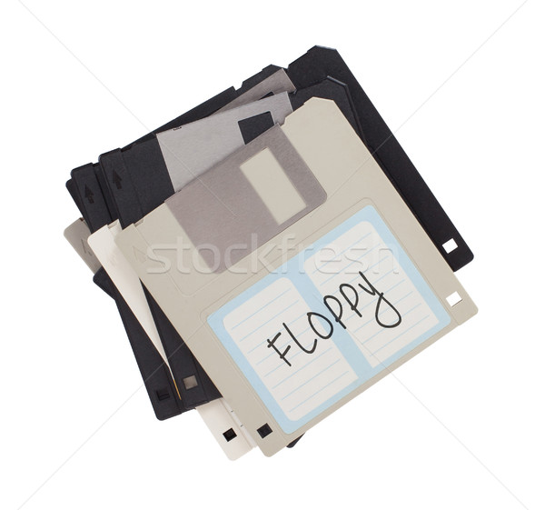 Stok fotoğraf: Disk · destek · yalıtılmış · beyaz · ofis