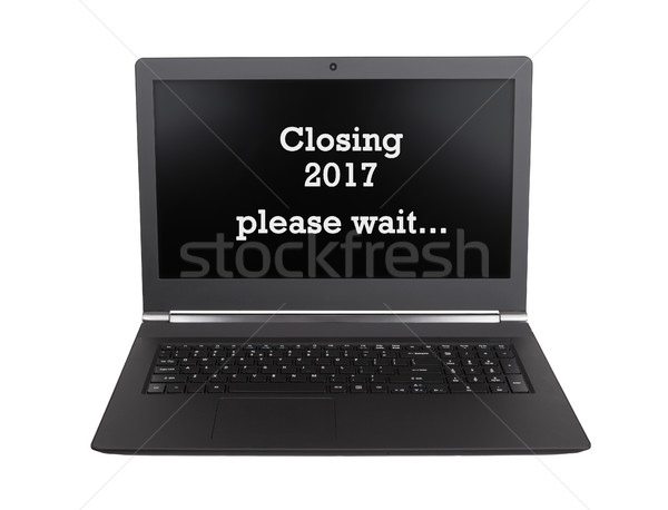 Laptop isolated - New Year - 2017 - 2018 Stock photo © michaklootwijk