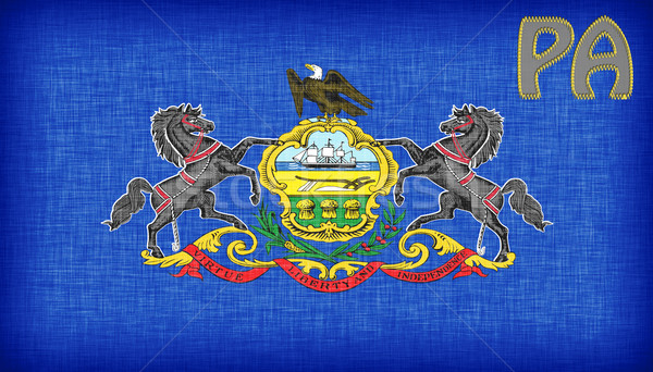 флаг Пенсильвания аббревиатура текстуры письме Сток-фото © michaklootwijk