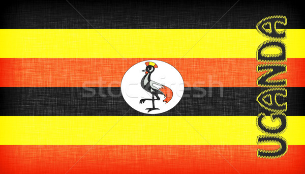 Linen flag of Uganda Stock photo © michaklootwijk