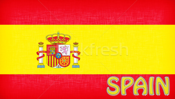 Flag of Spain with letters Stock photo © michaklootwijk