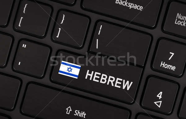 Enter button with flag Israel - Concept of language Stock photo © michaklootwijk