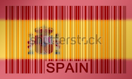 Stockfoto: Barcode · vlag · Florida · geschilderd · oppervlak · ontwerp