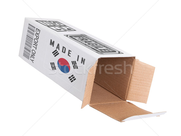 Ihracat ürün Güney Kore kâğıt kutu Stok fotoğraf © michaklootwijk
