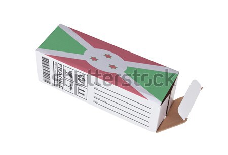 Foto stock: Exportar · produto · Bangladesh · papel · caixa