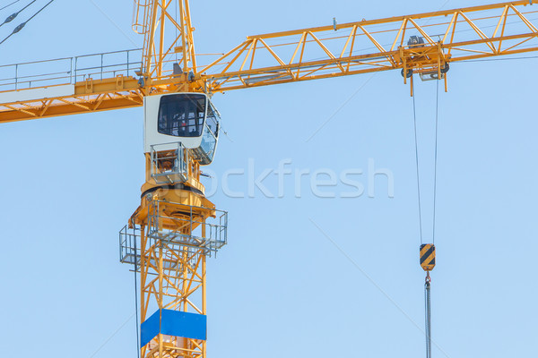 Yellow crane and blue sky  Stock photo © michaklootwijk