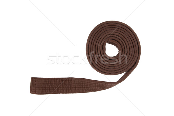 Brown belt isolated Stock photo © michaklootwijk