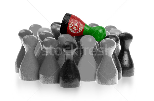 Een uniek pion top vlag Afghanistan Stockfoto © michaklootwijk