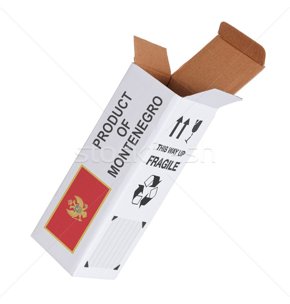 Concept of export - Product of Montenegro Stock photo © michaklootwijk