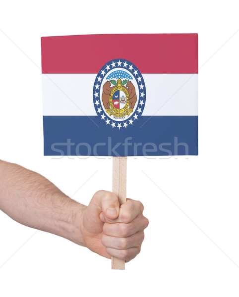 Hand klein kaart vlag Missouri Stockfoto © michaklootwijk