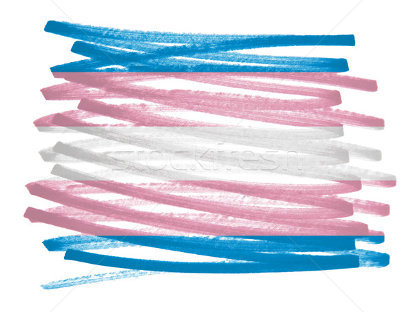 Banderą ilustracja duma pióro działalności farby Zdjęcia stock © michaklootwijk