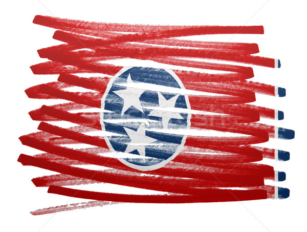 Banderą ilustracja Tennessee pióro działalności farby Zdjęcia stock © michaklootwijk