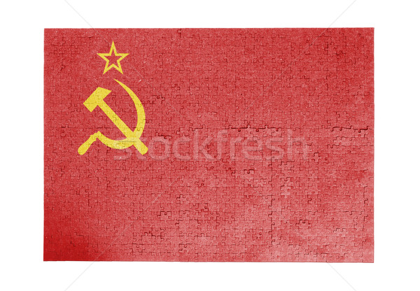 Grande rompecabezas 1000 piezas urss bandera Foto stock © michaklootwijk